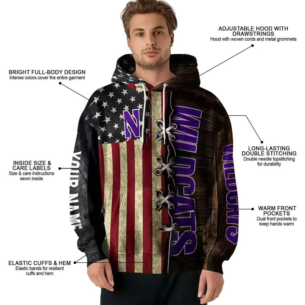 customized northwestern wildcats american pride hoodie latest model customized northwestern wildcats american pride hoodie latest model