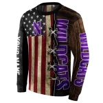 customized northwestern wildcats american pride hoodie best selling