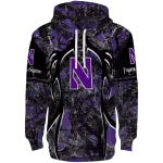 customized northwestern wildcats hunting theme purple black hoodie best selling