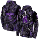 customized northwestern wildcats hunting theme purple black hoodie best selling