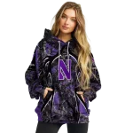 customized northwestern wildcats hunting theme purple black hoodie best selling