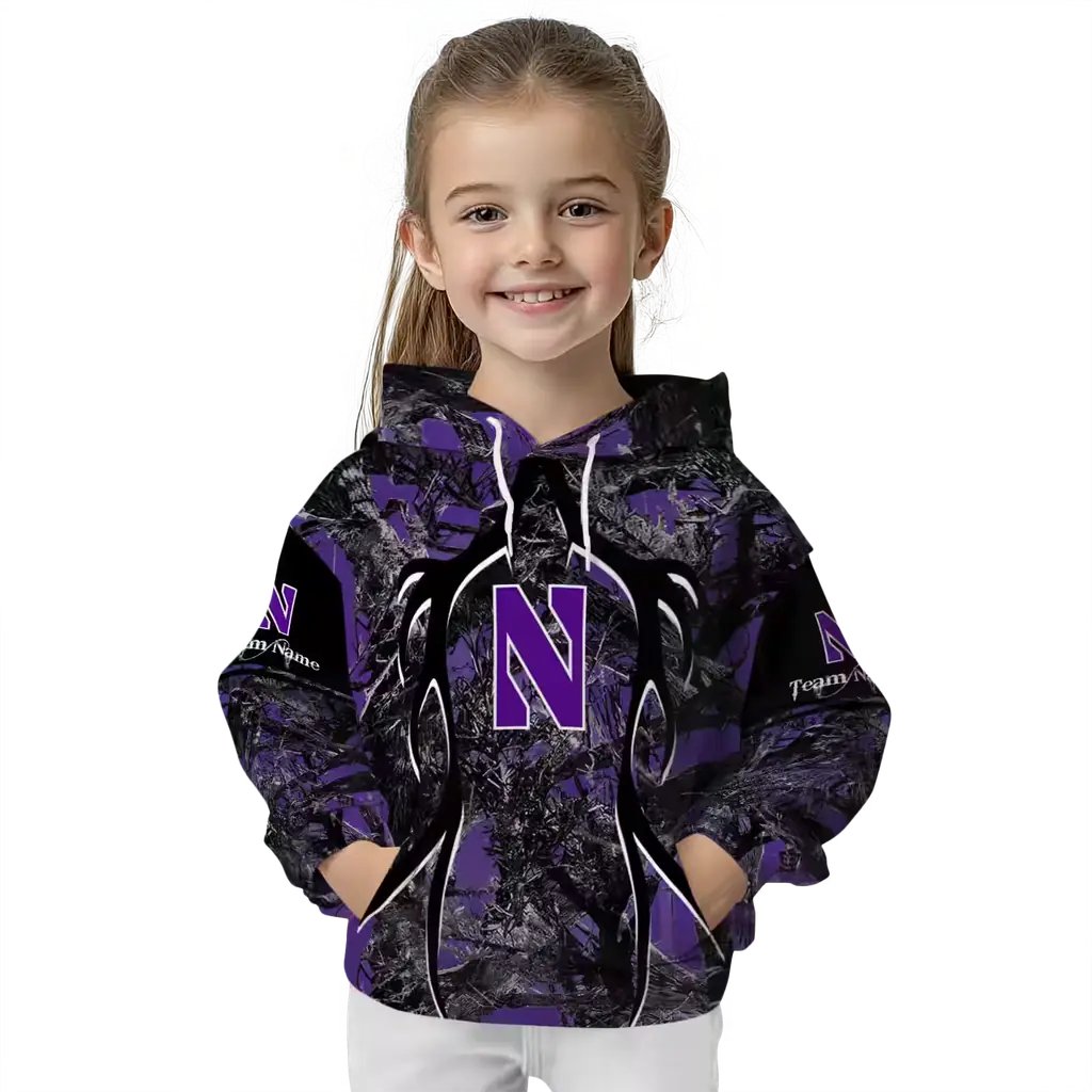 customized northwestern wildcats hunting theme purple black hoodie top rated customized northwestern wildcats hunting theme purple black hoodie top rated