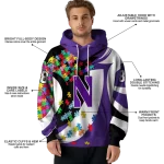 customized northwestern wildcats puzzle pieces purple hoodie best selling