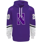 customized northwestern wildcats striped sleeves purple hoodie best selling