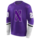 customized northwestern wildcats striped sleeves purple hoodie best selling