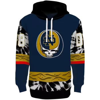 customized notre dame fighting irish grateful vibes navy hoodie best selling