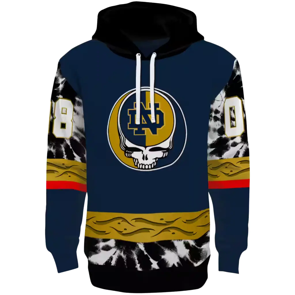 customized notre dame fighting irish grateful vibes navy hoodie best selling customized notre dame fighting irish grateful vibes navy hoodie best selling