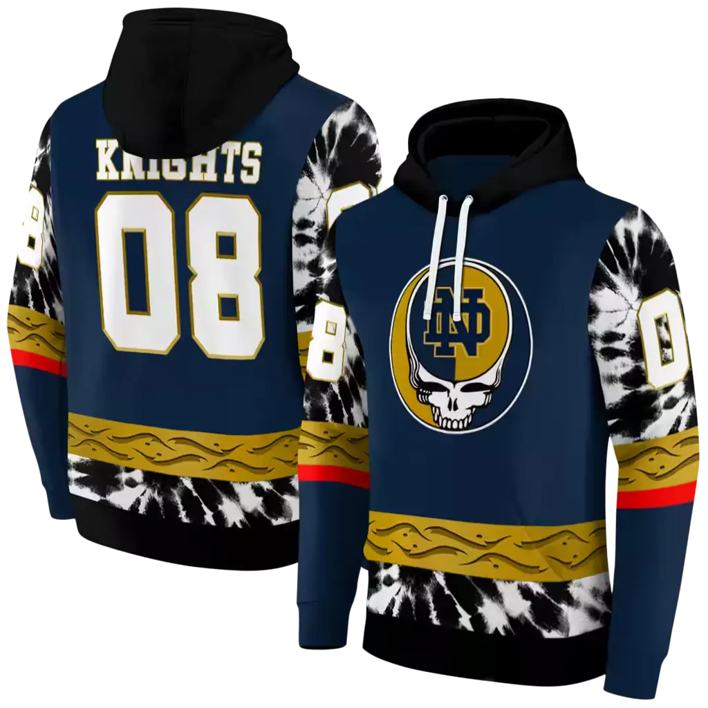 customized notre dame fighting irish grateful vibes navy hoodie fashion forward customized notre dame fighting irish grateful vibes navy hoodie fashion forward