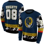 customized notre dame fighting irish grateful vibes navy hoodie best selling