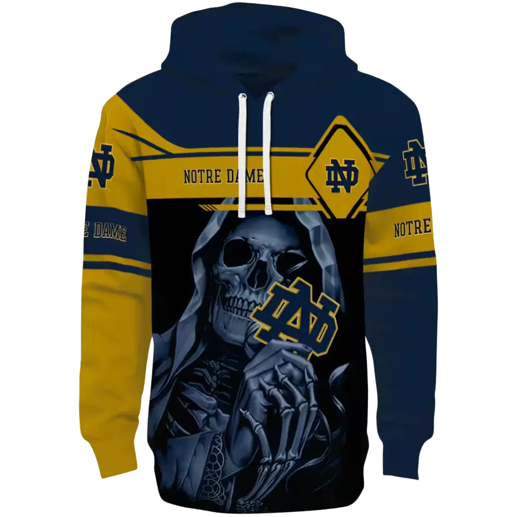 customized notre dame fighting irish grim reaper navy black hoodie best selling customized notre dame fighting irish grim reaper navy black hoodie best selling