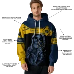 customized notre dame fighting irish grim reaper navy black hoodie best selling