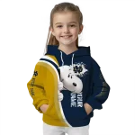 customized notre dame fighting irish peeking snoopy navy hoodie best selling