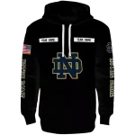 customized notre dame fighting irish punisher skull black hoodie best selling