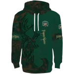 customized ohio bobcats deer silhouette green hoodie best selling