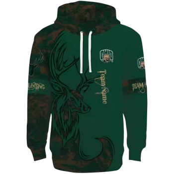 customized ohio bobcats deer silhouette green hoodie best selling