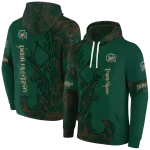 customized ohio bobcats deer silhouette green hoodie best selling