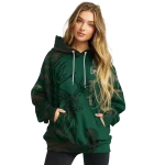customized ohio bobcats deer silhouette green hoodie best selling