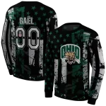 customized ohio bobcats distressed flag green black hoodie best selling