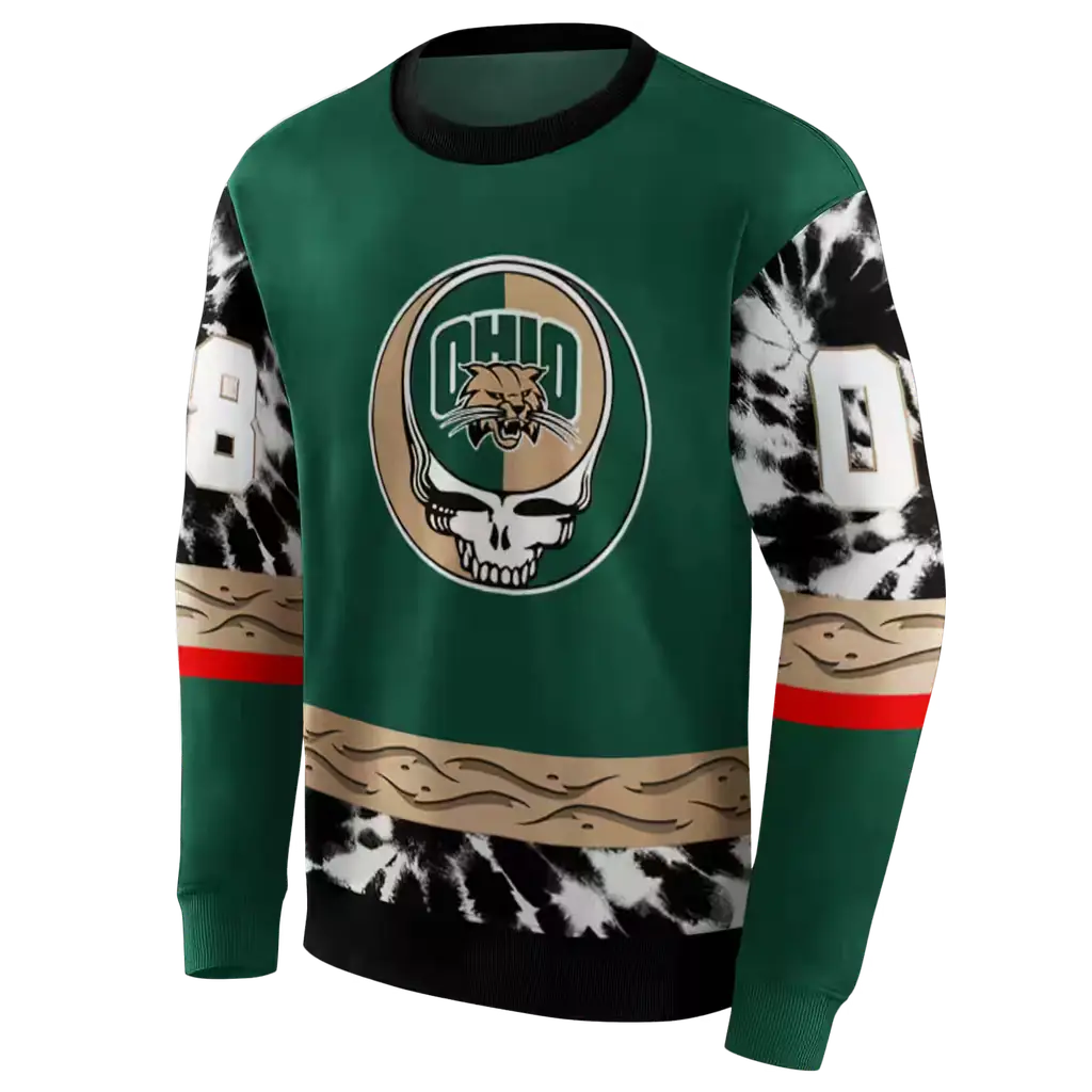 customized ohio bobcats grateful vibes green hoodie new arrival customized ohio bobcats grateful vibes green hoodie new arrival