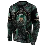 customized ohio bobcats hunting theme green black hoodie best selling