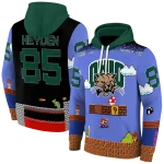 customized ohio bobcats mario blue black hoodie best selling