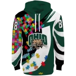 customized ohio bobcats puzzle pieces green hoodie best selling