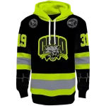 customized ohio bobcats safety motif black neon green hoodie best selling