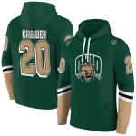 customized ohio bobcats striped sleeves green hoodie best selling