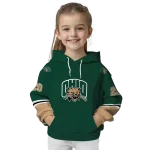 customized ohio bobcats striped sleeves green hoodie best selling