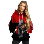 customized ohio state buckeyes baby groot scarlet black hoodie best selling