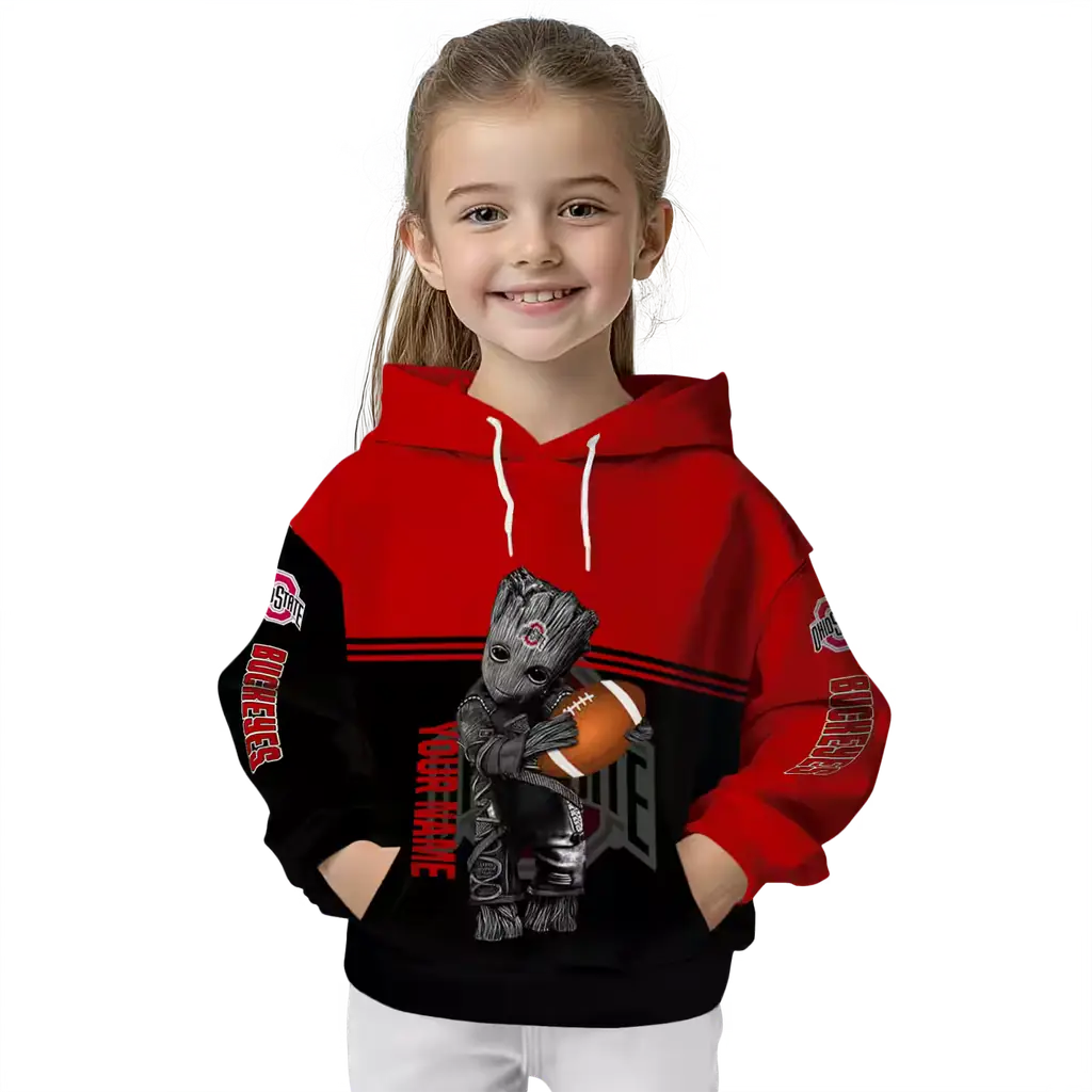 customized ohio state buckeyes baby groot scarlet black hoodie top rated customized ohio state buckeyes baby groot scarlet black hoodie top rated