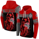 customized ohio state buckeyes grim reaper scarlet black hoodie best selling