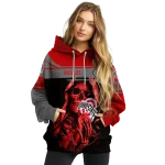 customized ohio state buckeyes grim reaper scarlet black hoodie best selling