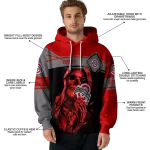 customized ohio state buckeyes grim reaper scarlet black hoodie best selling