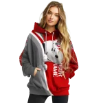 customized ohio state buckeyes peeking snoopy scarlet hoodie best selling