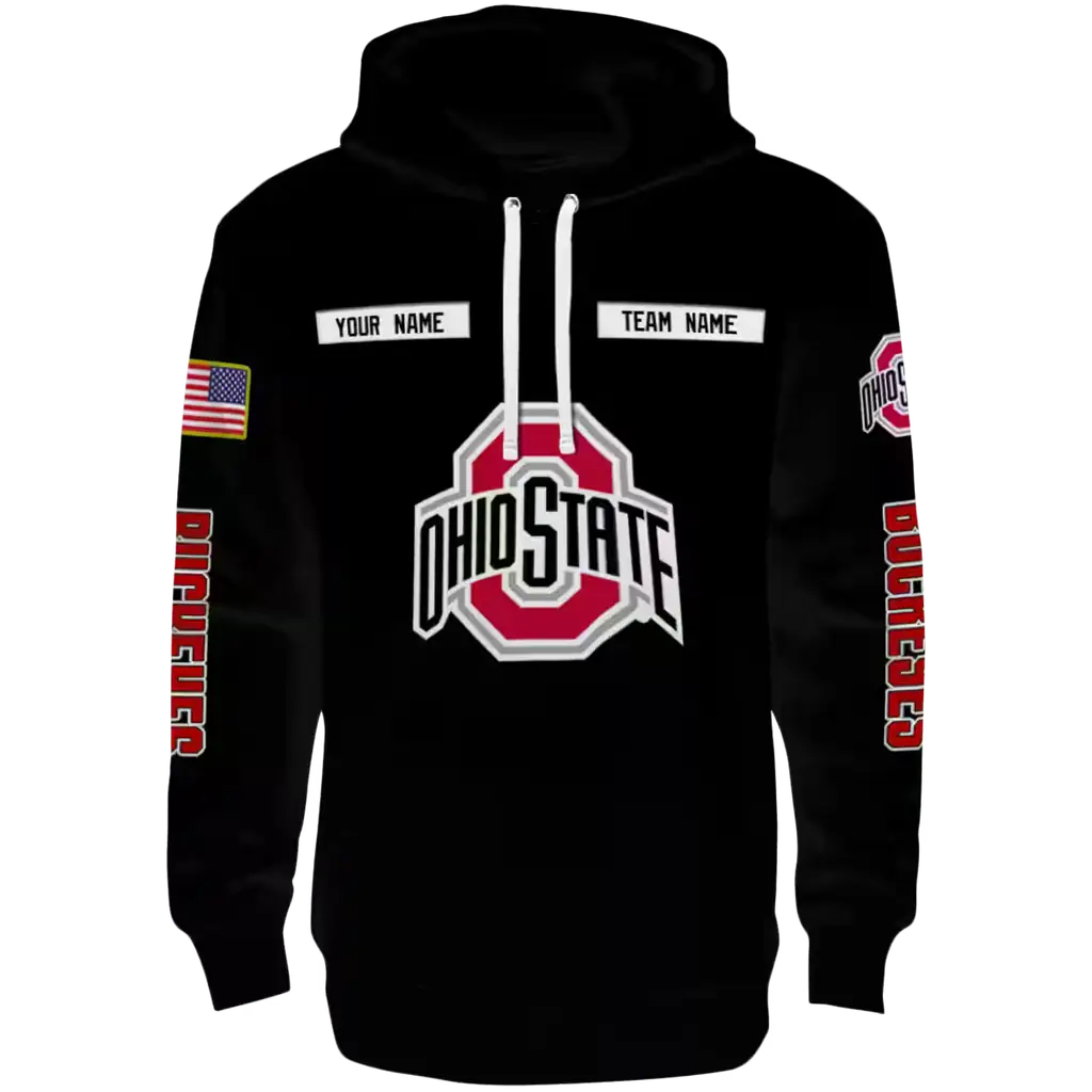 customized ohio state buckeyes punisher skull black hoodie best selling customized ohio state buckeyes punisher skull black hoodie best selling