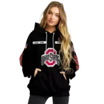 customized ohio state buckeyes punisher skull black hoodie best selling