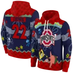 customized ohio state buckeyes spongebob patrick star scarlet navy hoodie best selling