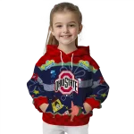 customized ohio state buckeyes spongebob patrick star scarlet navy hoodie best selling