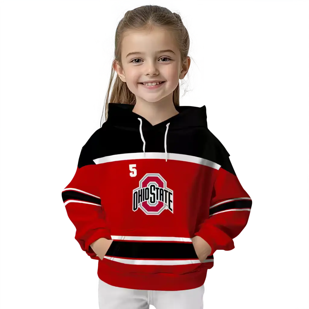 customized ohio state buckeyes striped pattern scarlet hoodie top rated customized ohio state buckeyes striped pattern scarlet hoodie top rated