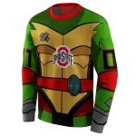 customized ohio state buckeyes superhero armor scarlet green hoodie best selling