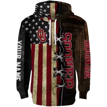 customized oklahoma sooners american pride hoodie best selling