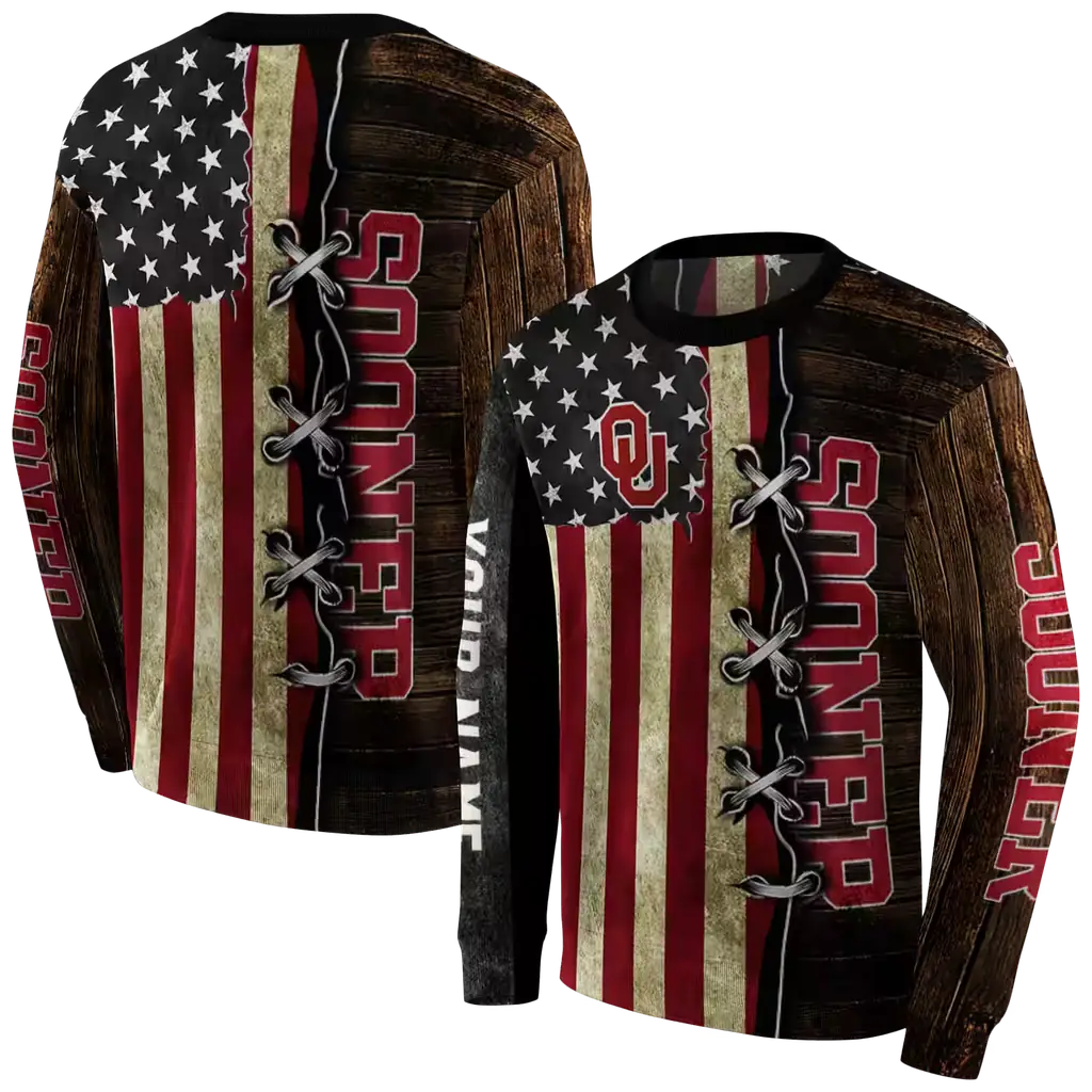 customized oklahoma sooners american pride hoodie premium grade customized oklahoma sooners american pride hoodie premium grade