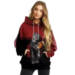 customized oklahoma sooners baby groot crimson black hoodie best selling