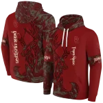 customized oklahoma sooners deer silhouette crimson hoodie best selling