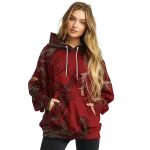 customized oklahoma sooners deer silhouette crimson hoodie best selling