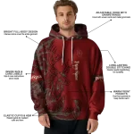 customized oklahoma sooners deer silhouette crimson hoodie best selling