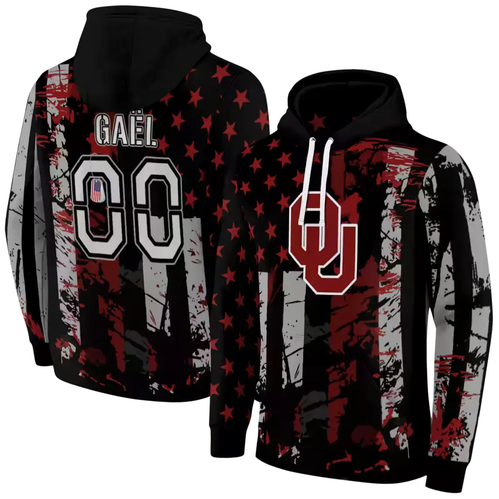 customized oklahoma sooners distressed flag crimson black hoodie fashion forward customized oklahoma sooners distressed flag crimson black hoodie fashion forward
