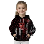 customized oklahoma sooners distressed flag crimson black hoodie best selling