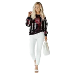 customized oklahoma sooners distressed flag crimson black hoodie best selling